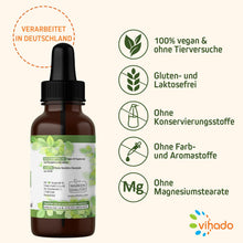 Vihado flüssige Chlorophyll Tropfen aus reinem Alfalfa - Lebenselexier mit energetisiertem Quellwasser ohne Zusatzstoffe, 50 ml (1.500 Tropfen)