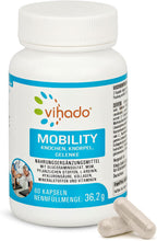 Vihado Mobility Kapseln – Gelenkkapseln für Knochen, Knorpel und Gelenke – Calcium, Glucosamin, Kollagen, Grünlippmuschel, MSM – 60 Kapseln