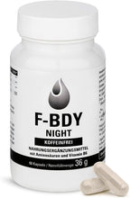 Vihado F-BDY Night – Kapseln für einen normalen Stoffwechsel – koffeinfrei für die Nacht – normaler Fettstoffwechsel mit Cholin – 60 Kapseln