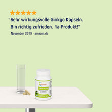 Vihado Ginkgo Biloba Kapseln – hochdosierter Ginko Extrakt + Pantothensäure für normale geistige Leistung – natürlich und vegan – 90 Kapseln
