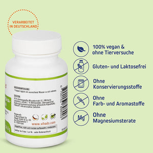 Vihado Ashwagandha Kapseln – vegane Kapseln mit Ashwagandha Extrakt – hochdosiert mit 250 mg – für innere Balance – 90 Kapseln (34,6 g)