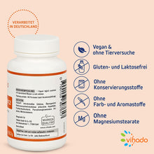 Vihado B12 Methylcobalamin Kapseln – hochdosiertes Vitamin B12 mit bester Bioverfügbarkeit mit Folsäure und Vitamin B6 – 140 Kapseln (18,4 g)