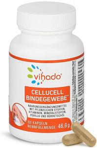 Vihado Cellucell Bindegewebe Tabletten - Cellulite Orangenhaut - 60 Kapseln, (46,6 g)