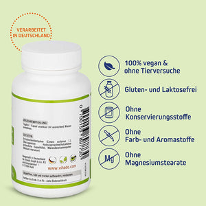 Vihado Artischocken Mariendistel Kapseln – naturbelassen und ohne Zusätze – hochdosierte Kapseln zur Nahrungsergänzung – 90 Kapseln (49g)