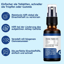 Vihado Melatonin Einschlafspray - 5-fach höher dosiert - 180 Tage Vorrat - mit Lavendel ohne Alkohol ohne Zucker - schneller Einschlafen vegan (30 ml)